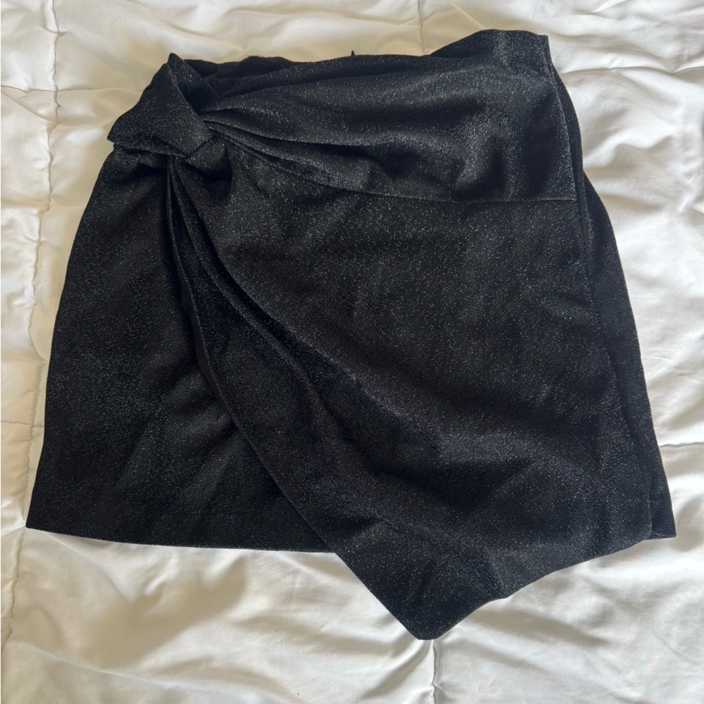 Lush Brand Black Sparkly Mini Skirt